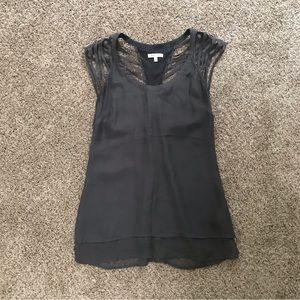Grey Strappy Sleeveless Silk Tank by Walter